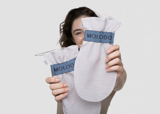 Home Peeling with MOLODO Glove: A Safe Alternative to Scrubs. 6 Benefits of an Unprocessed Silk Glove