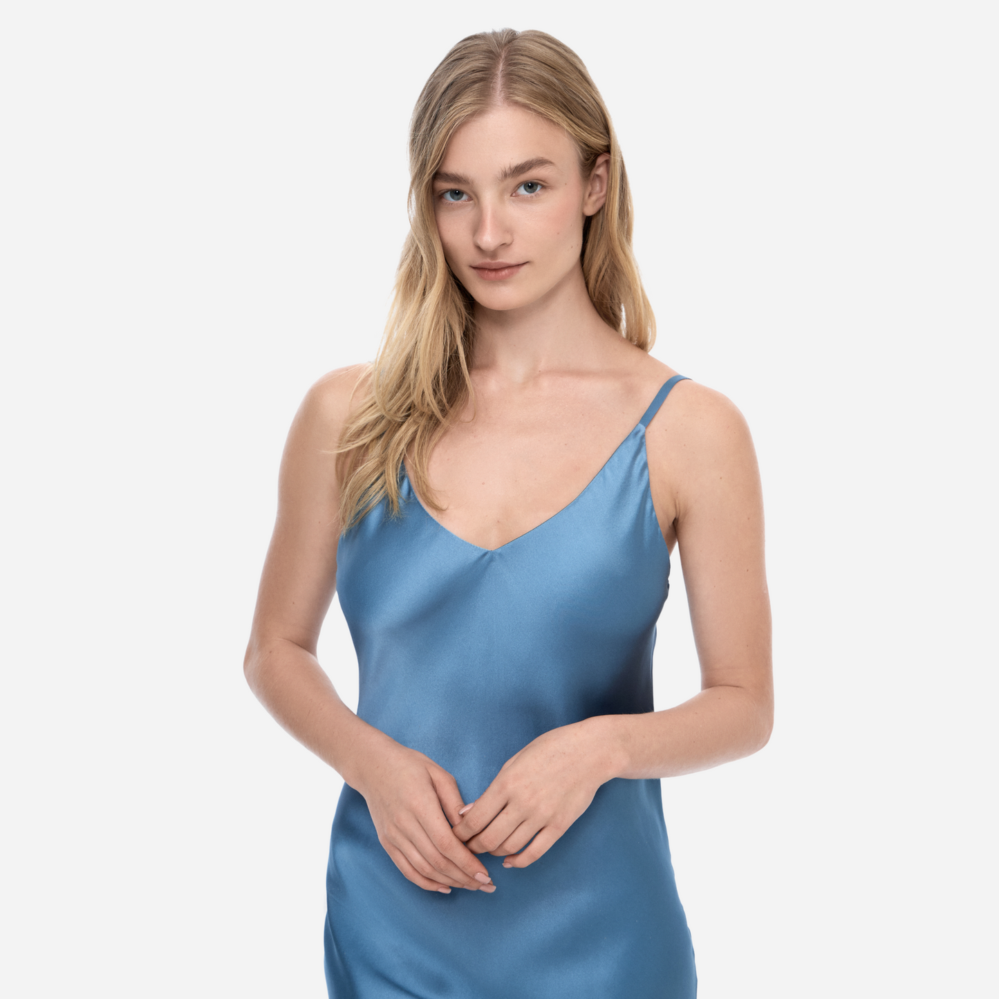 "Samantha" MIDI Silk Slip Dress